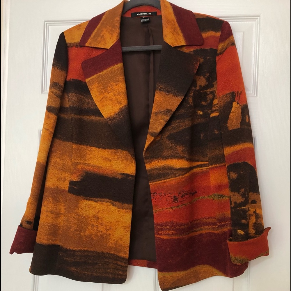 Multicolor jacket,size 12 by Ellen Tracy